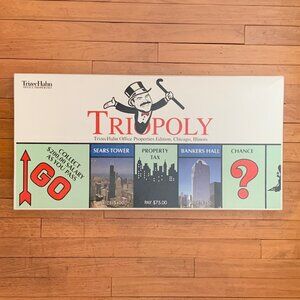 Triopoly Trizechahn Office Properties Edition Chicago Illinois Rare Board Game